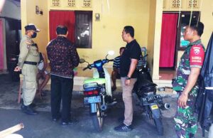Sebanyak 12 orang tanpa identitas terjaring razia duktang yang digelar oleh tiga pilar di wiayah Kecamatan Banjarangkan pada Minggu (21/05/2023) siang. (Foto: M-011)