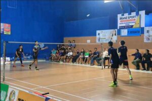 Wakil Bupati Jembrana I GDN Patriana Krisna (Ipat) membuka Kejuaraan PBSI Cup 2023, Selasa (30/5)