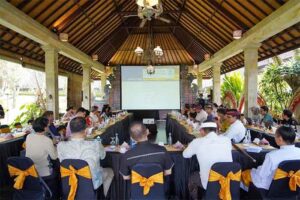 Kementerian Pariwisata dan Ekonomi Kreatif bersama Kantor Staf Presiden (KSP) dan stakeholder terkait menyelenggarakan rapat koordinasi pengembangan Ubud sebagai destinasi gastronomi (seni kuliner) United Nations World Tourism Organization (UNWTO) 2023 yang berlangsung di Museum Puri Lukisan Ubud, Kamis (22/6/2023).