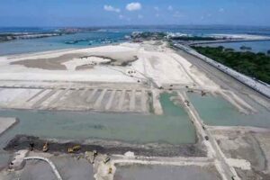 Tampak reklamasi Pelindo di Pelabuhan Benoa