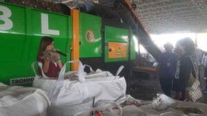 Mesin pengolah residu PT. CTBL yang ada di TOSS Center Karang Dadi Kabupaten Klungkung. (Foto: M-011)