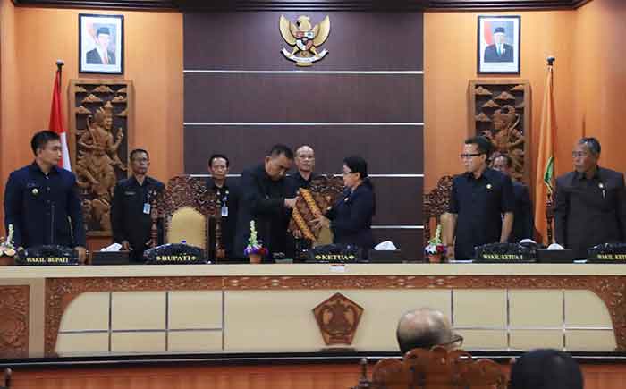 Suasana rapat Paripurna DPRD Jembrana