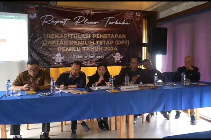 KPU menggelar Rapat Pleno Terbuka penetapan DPT Kabupaten Bangli. (Foto: istimewa)