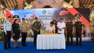 Peresmian rumah restorative justice di Kabupaten Jembrana