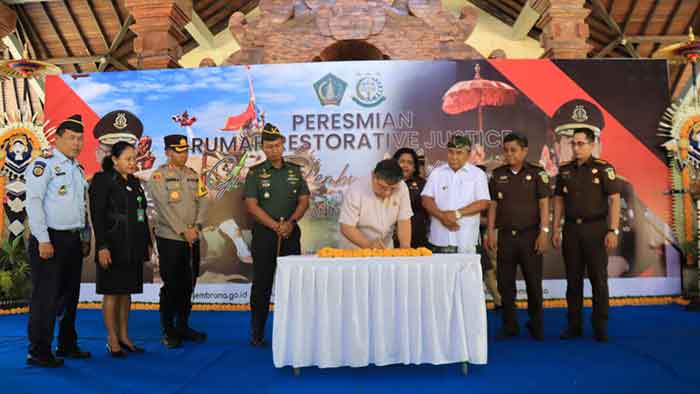 Peresmian rumah restorative justice di Kabupaten Jembrana