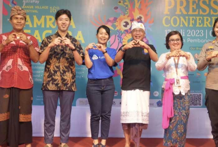 Konferensi pers Astra Pay Sanur Village Festival 2023 pada Senin (17/7/2023).