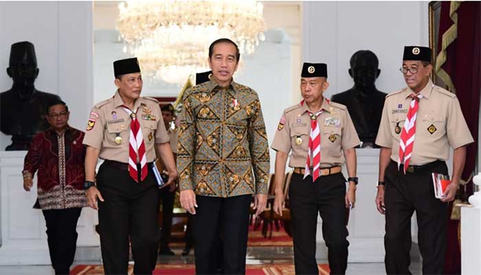 Presiden Jokowi Terima Kunjungan Kwarnas Gerakan Pramuka