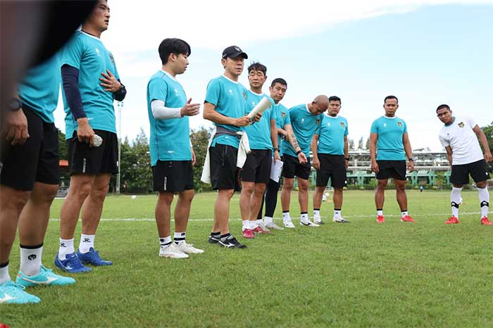 Timnas Indonesia U-23 saat menjalani sesi latihan. (Foto: Dok. PSSI)