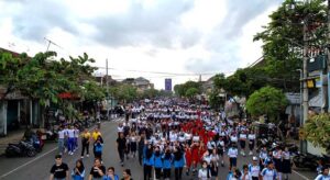 Ribuan Masyarakat Meriahkan Jalan Santai HUT Ke-128 Kota Negara
