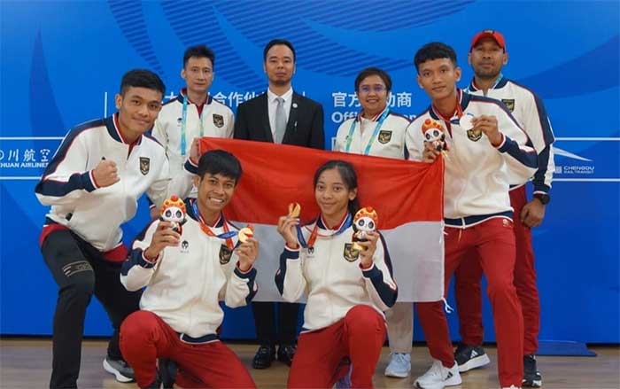 Timnas Wushu Indonesia Sukses Raih 4 Emas dan 3 Perak di Ajang The FISU World University Games