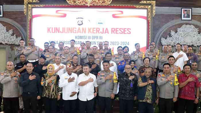 Kapolda Bali Terima Kunjungan Komisi III DPR RI