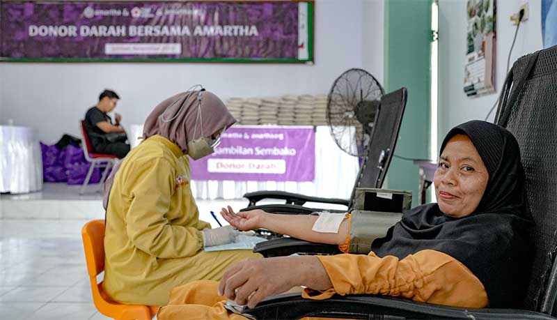 Amartha Gelar Kegiatan Donor Darah dan Kelas Literasi Keuangan & Digital di Jember