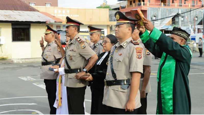 Serah Terima Tiga Jabatan Penting di Polresta Ambon, Ini Pesan Kapolresta