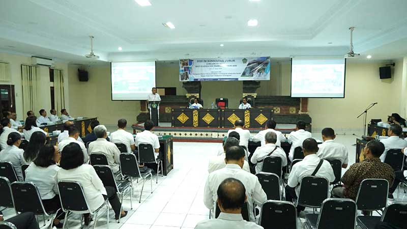 Bupati Jembrana Buka Forum Konsultasi Publik Penyempurnaan Ranwal RKPD 2025