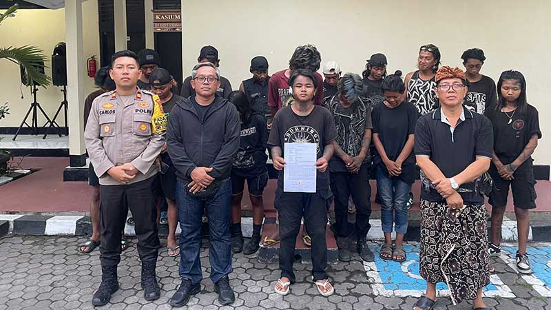 Ini Penyebab Gerombolan Anak Punk di Denpasar Diamankan