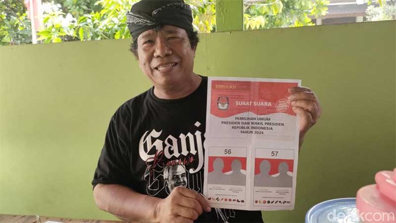 Surat Suara Simulasi Pilpres Cuma…