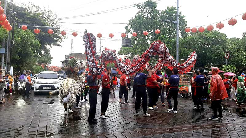 Perayaan Imlek di Kota Denpasar, Padukan Budaya Tionghoa dan Bali