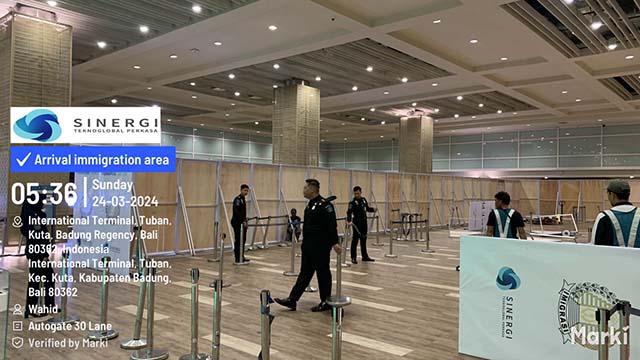 Pemasanmgan Autogate di Terminal Internasional Ngurah Rai