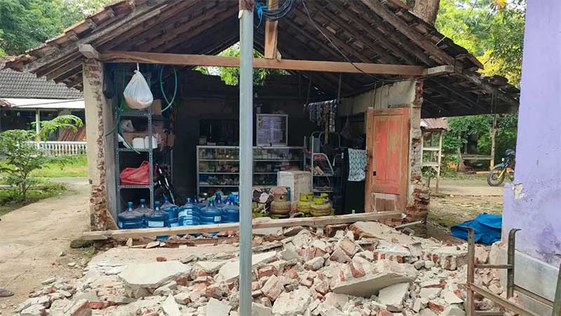 Gempa Susulan di Kabupaten Tuban Capai 58 Kali