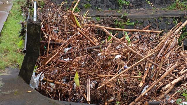 Sampah Kayu Sumbat Jembatan Yang Biasa Dilewati Siswa Sekolah Luar Biasa, Khawatir Jadi Sarang Nyamuk