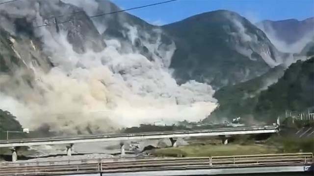 Sebanyak 50 Orang Disebut Tertimbun Runtuhan Batu Gunung saat Gempa Taiwan