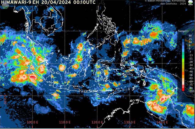 Tekanan Rendah di Laut Arafuru Selatan, Picu Gelombang Tinggi dan Hujan Lebat di Timur Indonesia