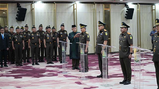 Jaksa Agung Lantik Pejabat di Lingkungan Kejaksaan Agung