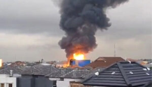gudang LPG terbakar