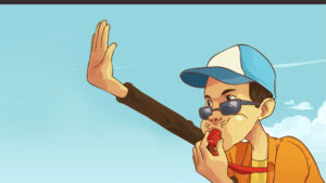 ilustrasi juru parkir