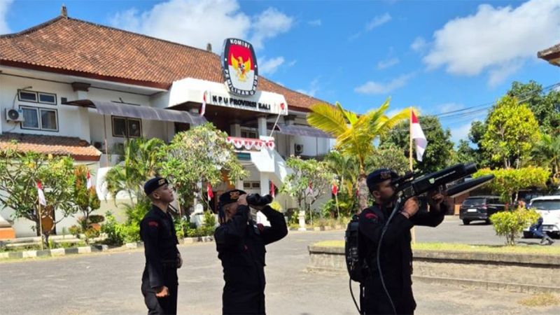 pasukan anti drone polda bali