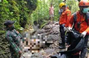 Lokasi penemuan mayat nenek berusia 80 tahun, disekitar hutan Dusun Oly, Desa Hitu, Kabupaten Maluku Tengah.