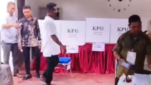 Lokasi pencoblosan surat suara sisa di TPS 042 kawasan Kebun Cenkih, Kota Ambon.