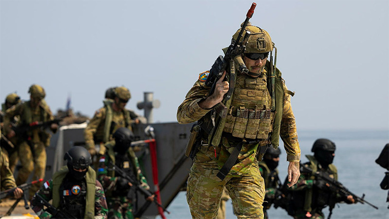 Australia dan Indonesia Latihan Militer Amfibi Bersama