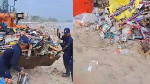 03594 Badung Sampah Bekas Kembang Api