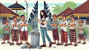 ilustrasi buang sampah