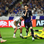 Timnas Indonesia melawan timnas Jepang. (Foto: REUTERS/Issei Kato)