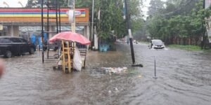 Lokasi terdampak banjir, depan Kampus Unpatti, Indomaret hingga Coffie Ujung JMP.