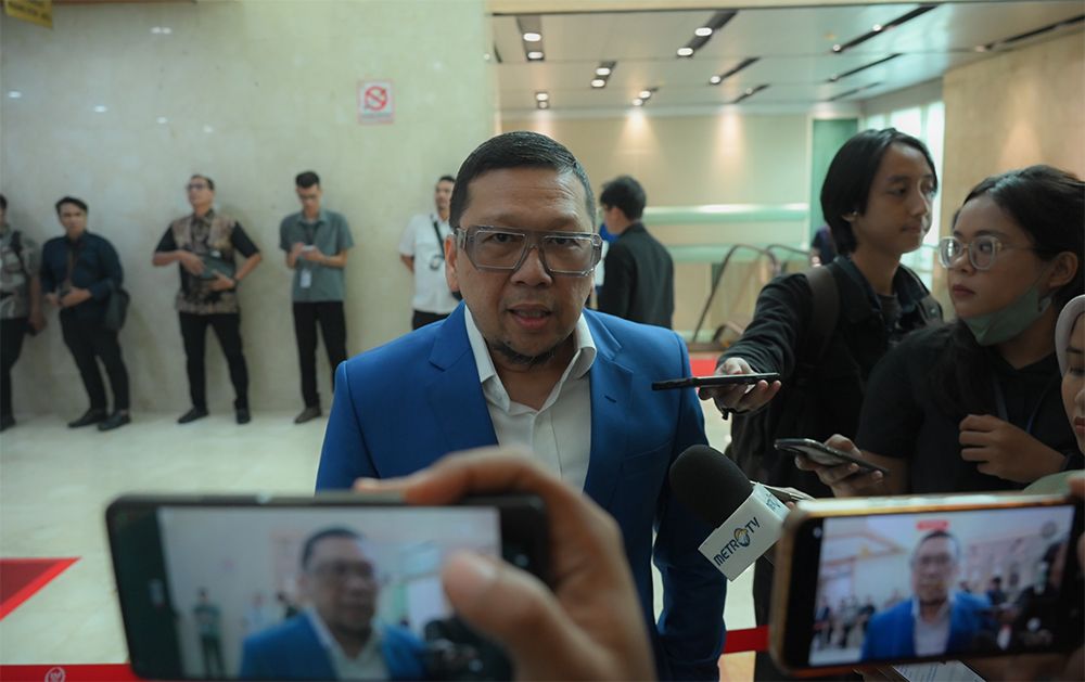 Wakil Ketua Badan Legislasi (Baleg) DPR RI Ahmad Doli Kurnia, saat diwawancara Parlementaria usai Rapat Paripurna di Jakarta, Selasa (19/8/2025).