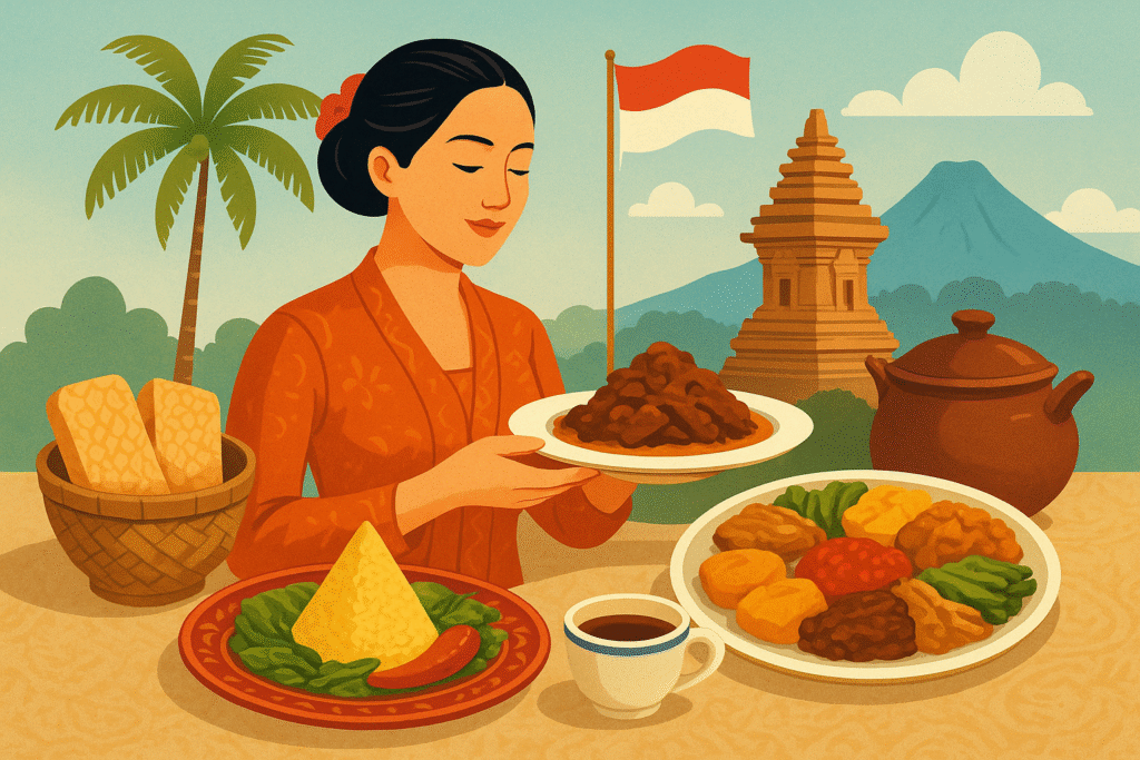 Ilustrasi pariwisata gastronomi
