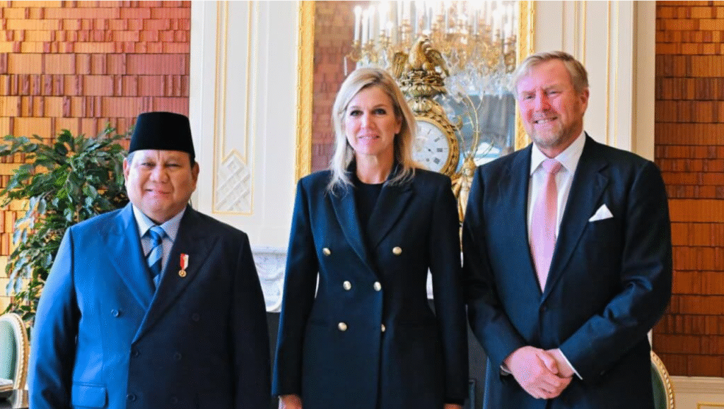 Presiden Republik Indonesia, Prabowo Subianto diterima secara resmi oleh Raja Belanda Willem-Alexander dan Ratu Máxima di Istana Huis ten Bosch, Den Haag, Belanda, pada Jumat, 26 September 2025. Foto: BPMI Setpres/Laily Rachev