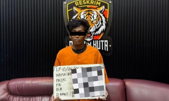 KAA (25) terpaksa dilumpuhkan dengan tembakan di kaki setelah melawan saat ditangkap tim Buser