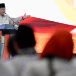 Presiden Prabowo Subianto memberikan sambutan pada acara Peresmian Penutupan Musyawarah Nasional (Munas) VI Partai Keadilan Sejahtera (PKS) Tahun 2025 di Golden Ballroom, The Sultan Hotel, Jakarta, pada Senin, 29 September 2025.