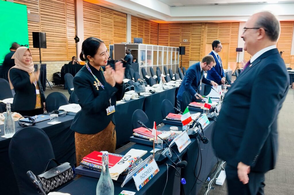 Wakil Menteri Pariwisata, Ni Luh Puspa saat kunjungan kerja ke Afrika Selatan, menghadiri rangkaian kegiatan G20 Tourism Ministers’ Meeting di Mpumalanga (13/9/2025).