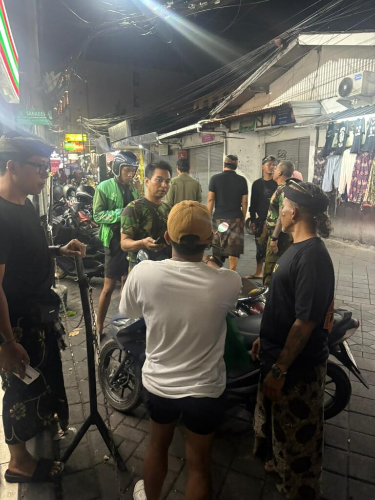 Suasana sidak ojol yang dilaksanakan di Wilayah Legian