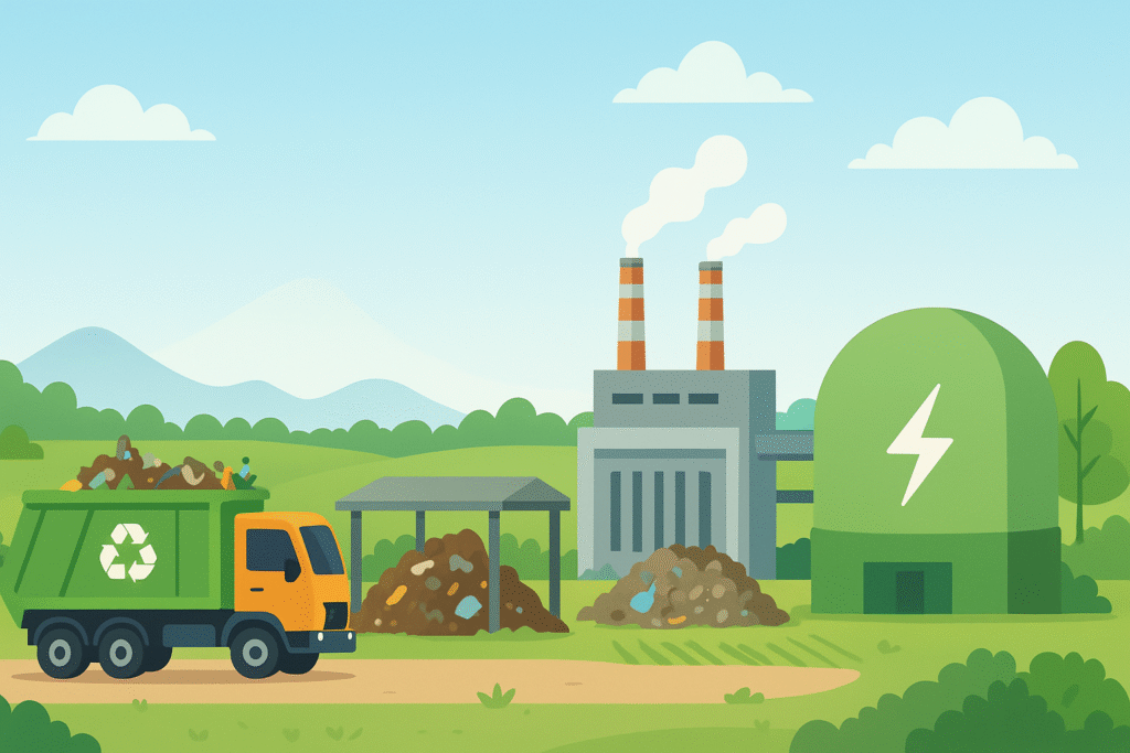 Ilustrasi energi hijau