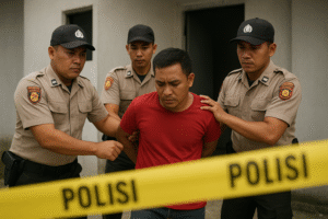 Ilustrasi pengkapan pelaku pembunuhan