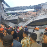 Bangunan Mushala Pondok Pesantren Al Khoziny di Kecamatan Buduran, Sidoarjo, Jawa Timur ambruk pada Senin (29/9/2025)