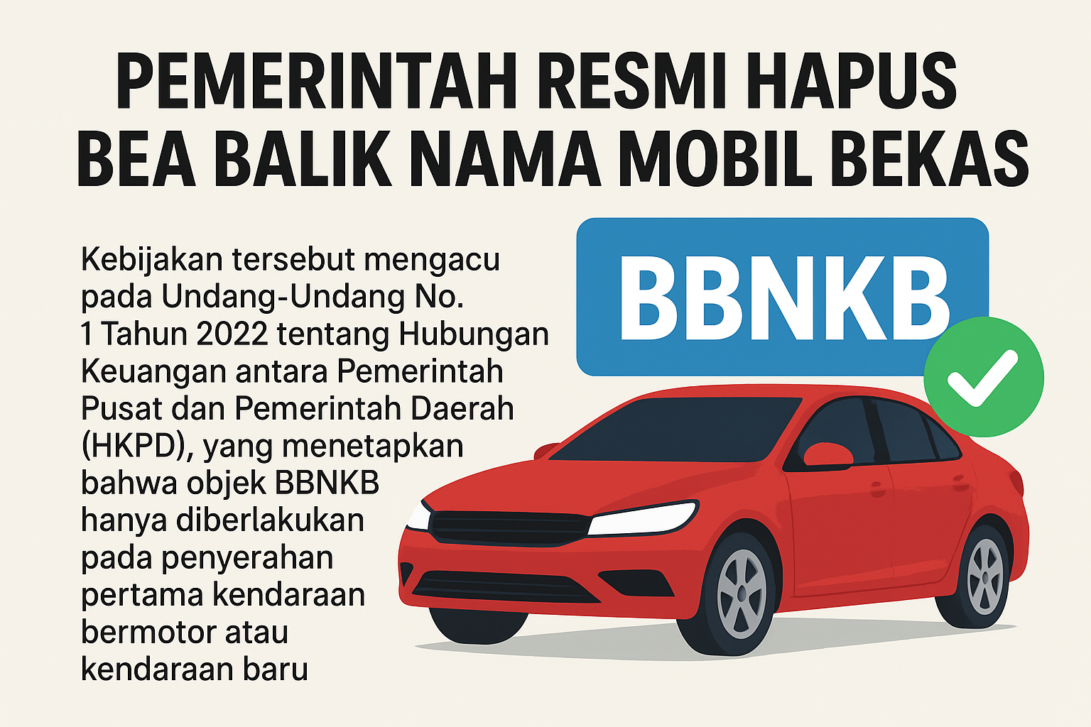 Ilustrasi Bea Balik Nama Kendaraan