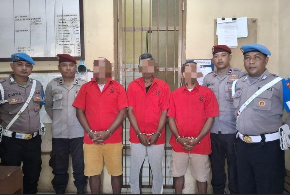 Perusakan kantor DPD Partai Golkar Maluku, Polisi ditetapkan tiga orang sebagai tersangka.