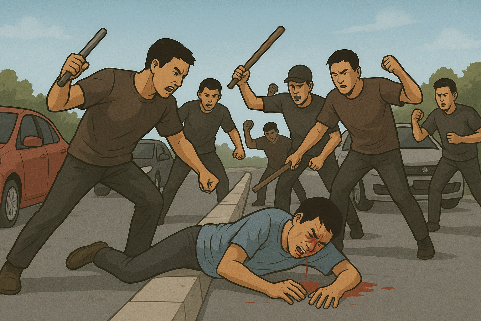 Ilustrasi pengeroyokan